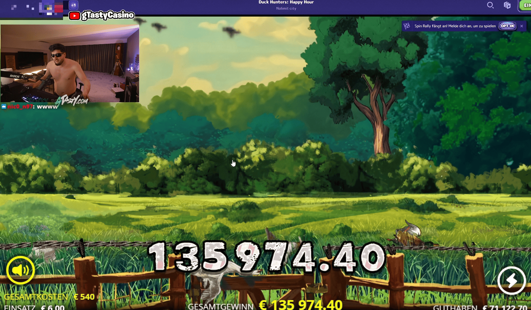 135.000 € Slot-Gewinn im Stream